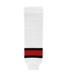 AK Knit Hockey Socks White,...